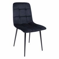 Стул Алвест AV 406-N черный бархат H-75/черный